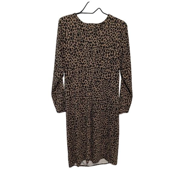 Isabel by Ingrid+Isabel Maternity Animal Print Long Sleeve Dress Size XL - Picture 5 of 5